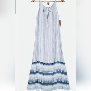 Cremieux Blue Striped Dress